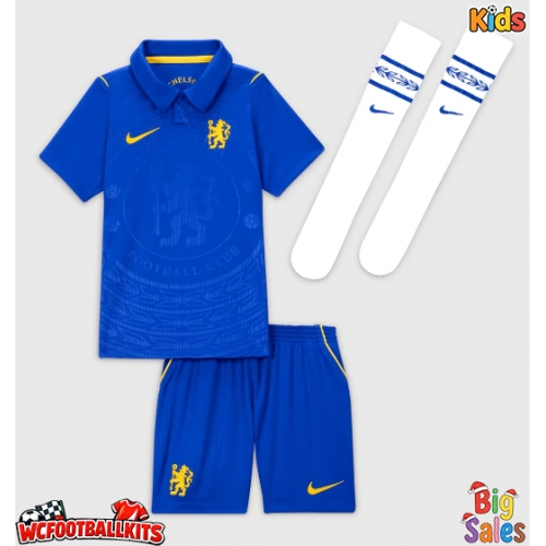 Chelsea Wesley Fofana #3 Replica Home Stadium Kit for Kids 2026-27 Short Sleeve (+ pants)